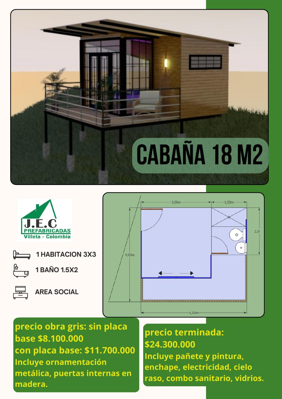 Cabaña 18 m²