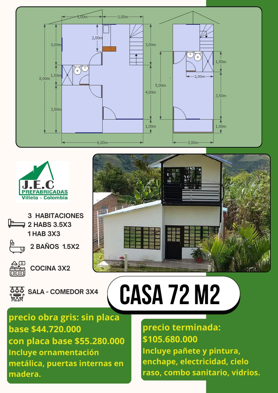 Casa 72 m²
